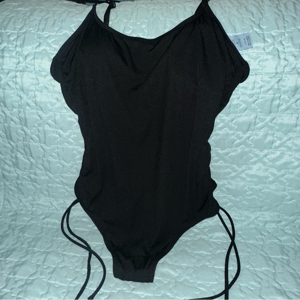 Shade & Shore Black One Piece Swimsuit